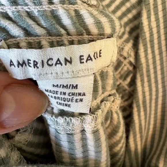 American Eagle Outfitters Green Sleeveless V-Neck Sundress - Picture 9 of 13